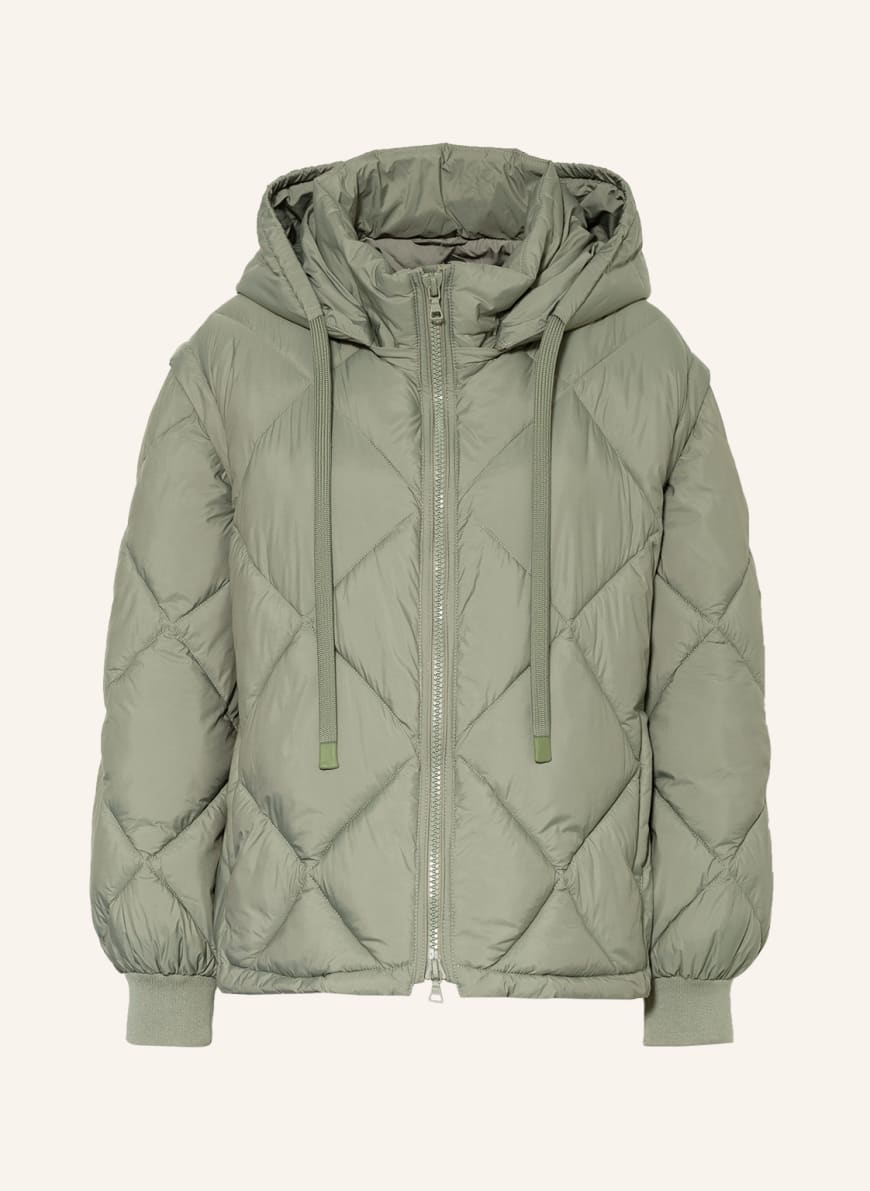 MARC AUREL Quilted coat with removable sleeves, Color: LIGHT GREEN(Image 1)