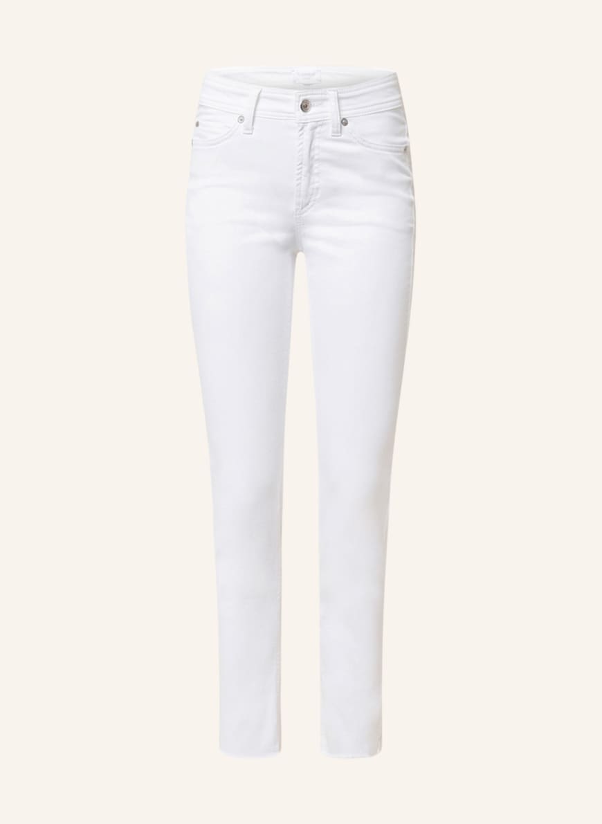 CAMBIO 7/8 jeans PIPER with decorative gems, Color: 5001 soft rinsed fringed (Image 1)