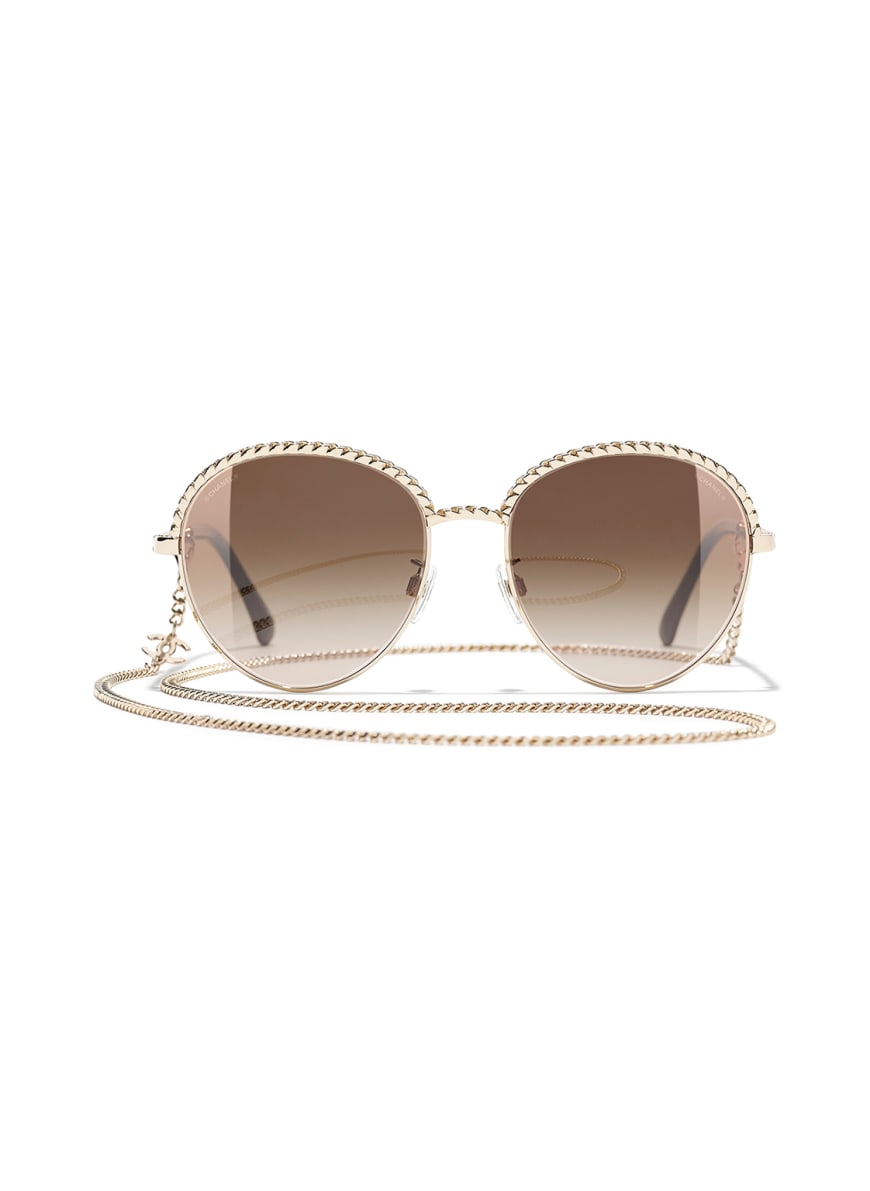 CHANEL Pantos sunglasses in c395s5 - gold/brown gradient