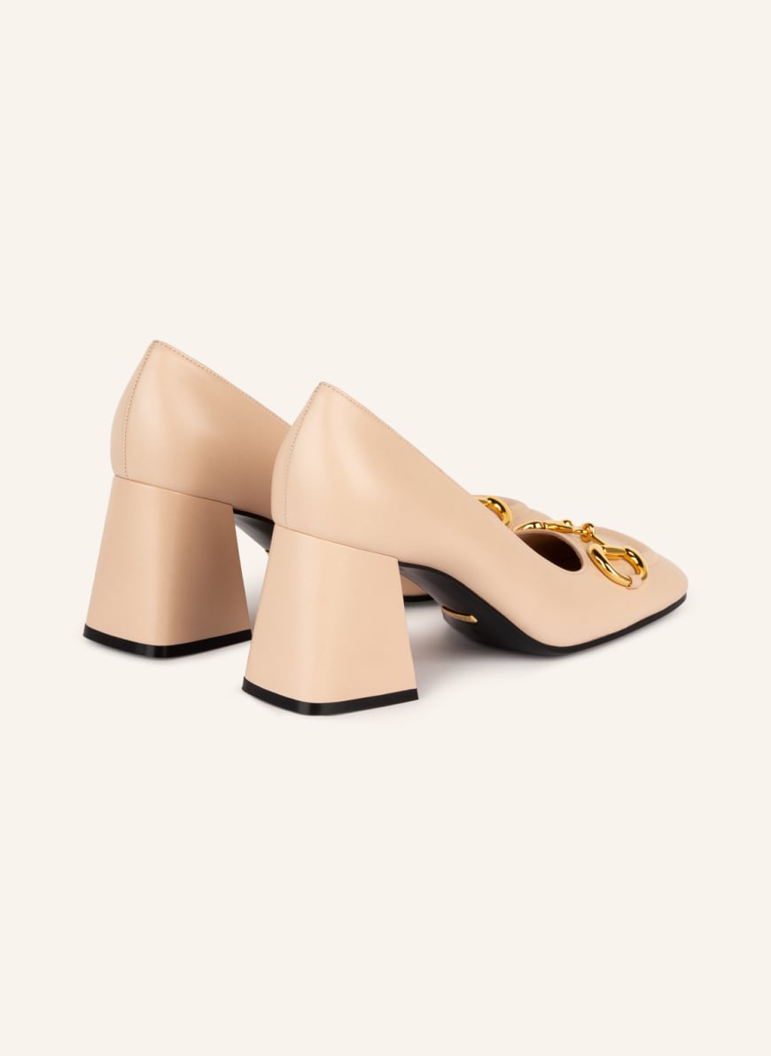 Gucci white pumps discount