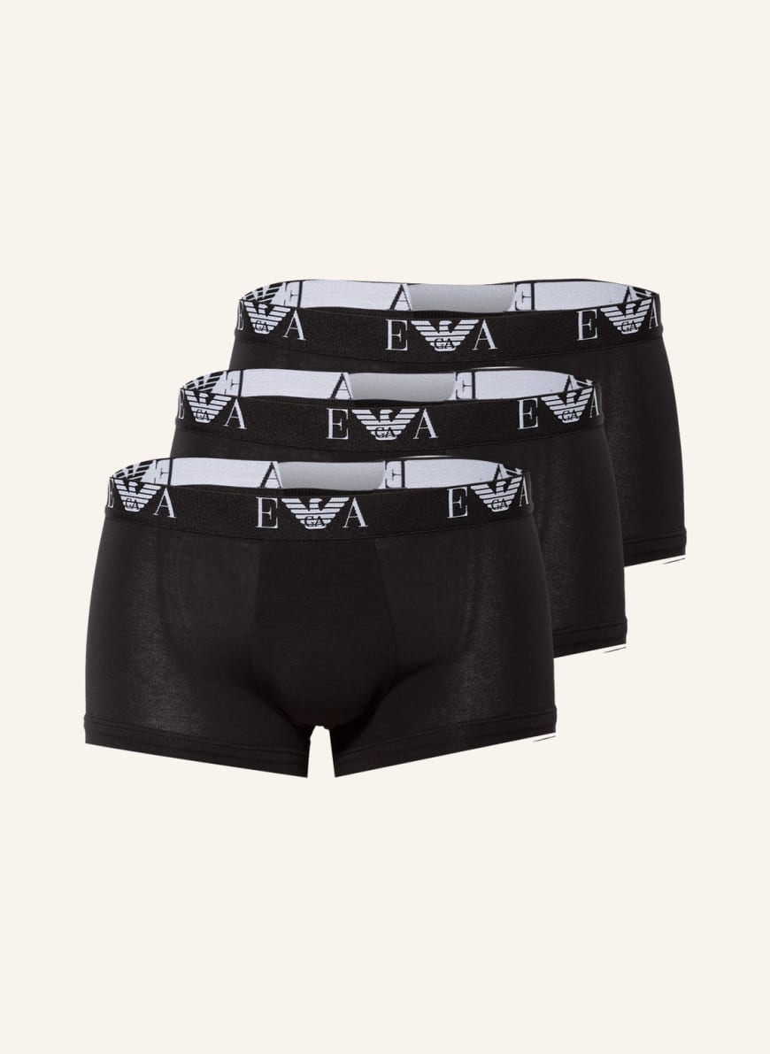 EMPORIO ARMANI 3er-Pack Boxershorts, Farbe: SCHWARZ (Bild 1)