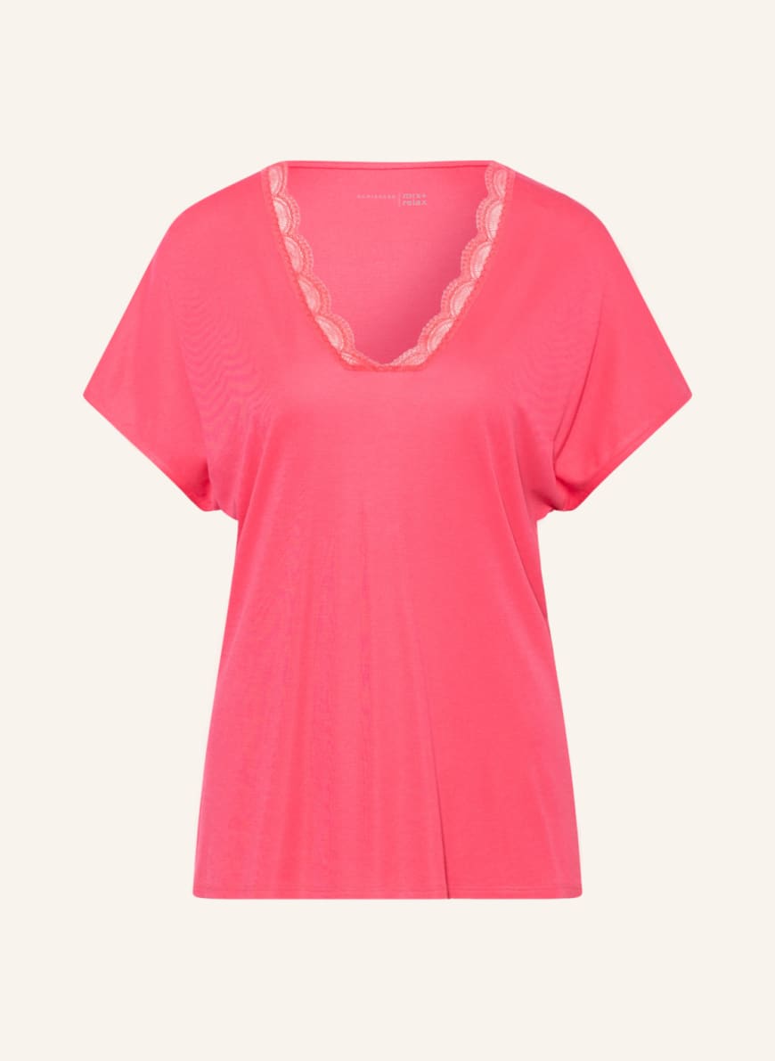 SCHIESSER Pajama shirt MIX+RELAX, Color: PINK (Image 1)