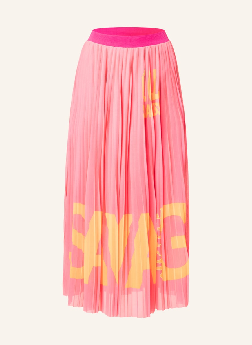 SPORTALM Pleated skirt , Color: ORANGE/ PINK (Image 1)