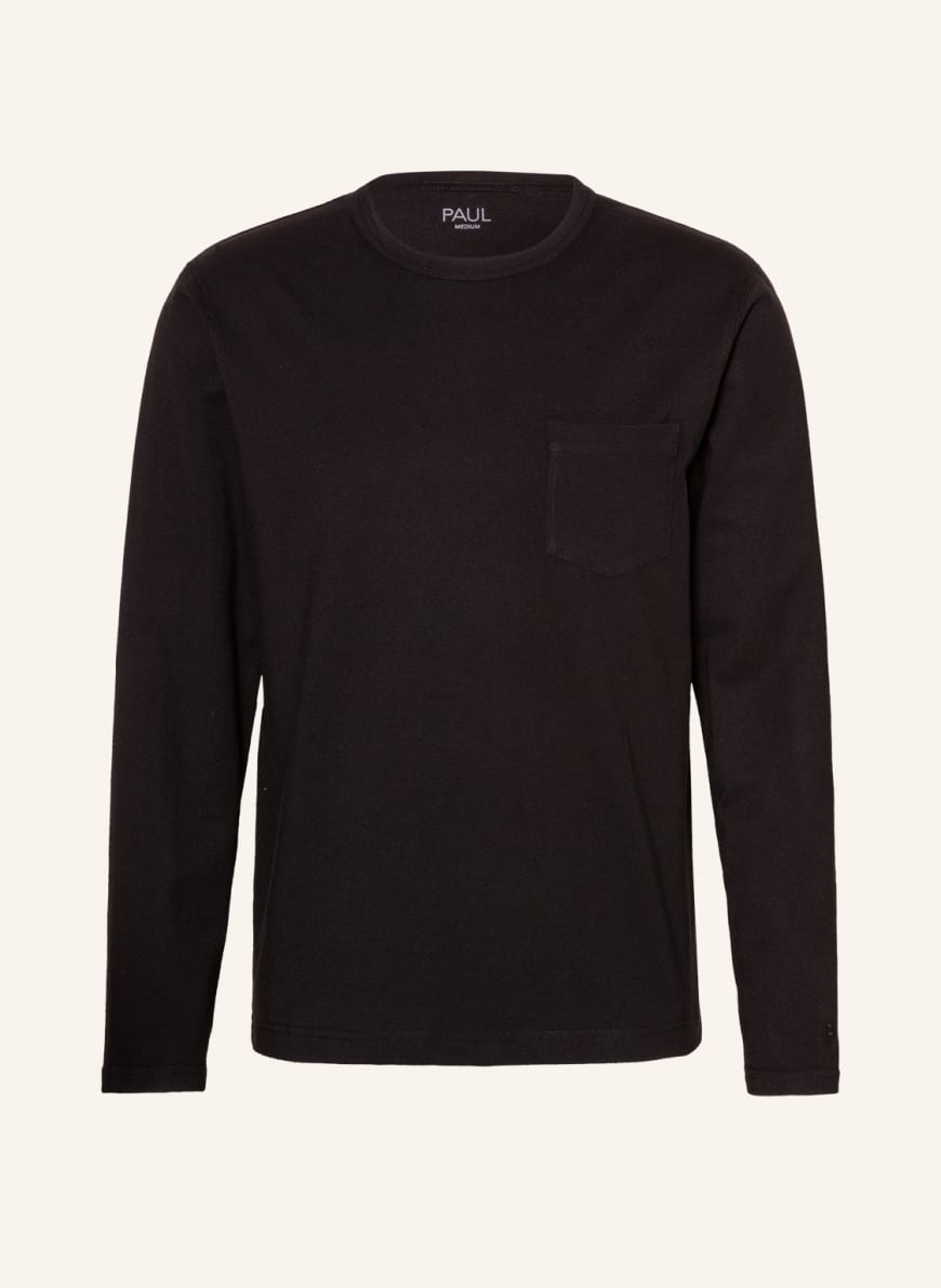 PAUL Long sleeve shirt, Color: BLACK(Image 1)