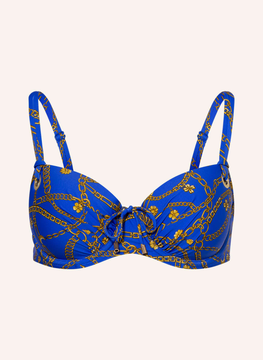 PrimaDonna Underwired bikini top OLBIA , Color: BLUE/ GOLD(Image 1)