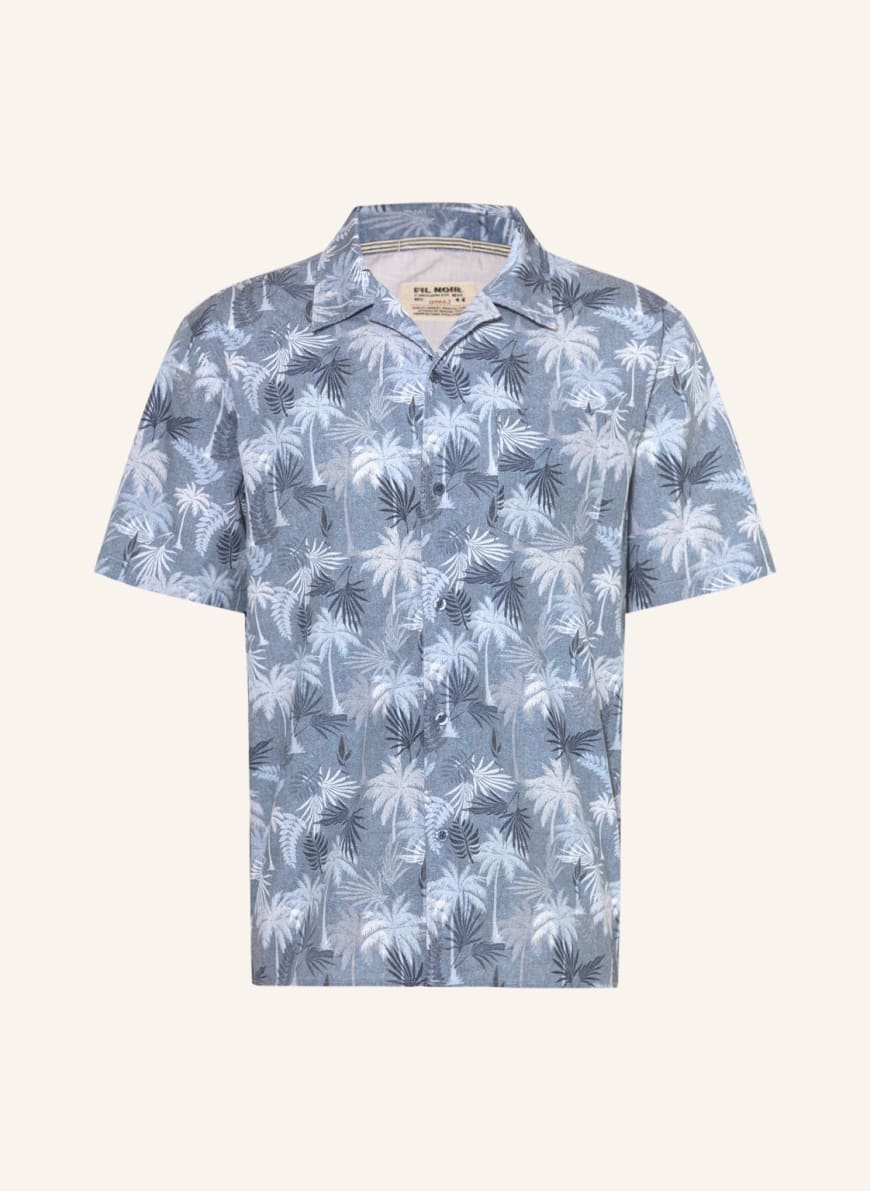 FIL NOIR Resort shirt OLBIA comfort fit, Color: BLUE/ LIGHT BLUE/ WHITE (Image 1)