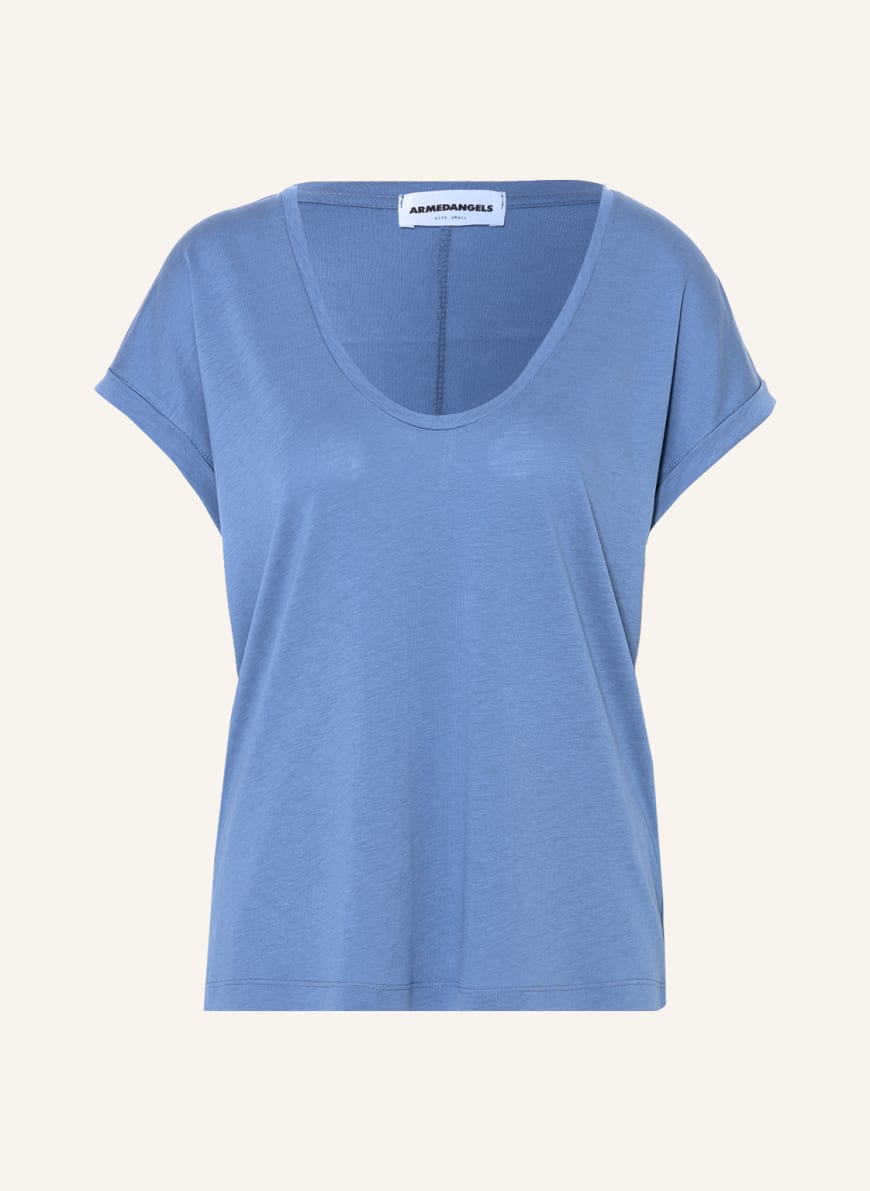 ARMEDANGELS T-shirt SINJAA, Color: BLUE (Image 1)