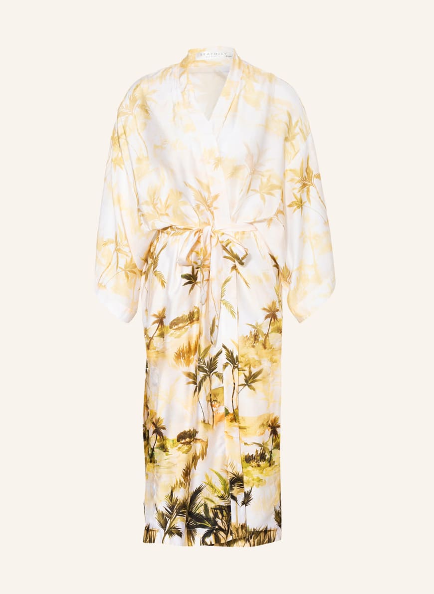 SEAFOLLY Kimono PALMS s hedvábím, Barva: TMAVĚ ŽLUTÁ/ ŽLUTÁ/ OLIVOVÁ(Obrázek 1)