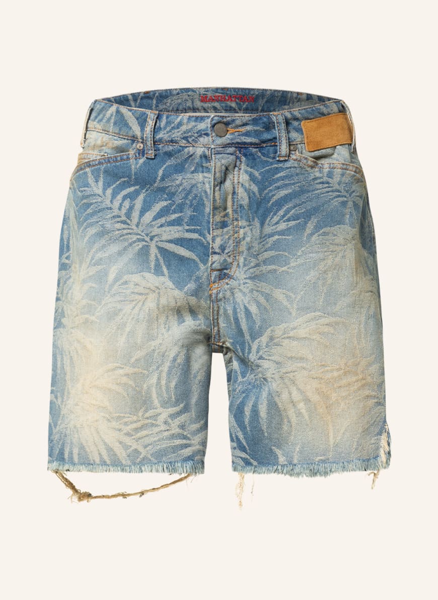 Palm Angels Denim shorts made of 