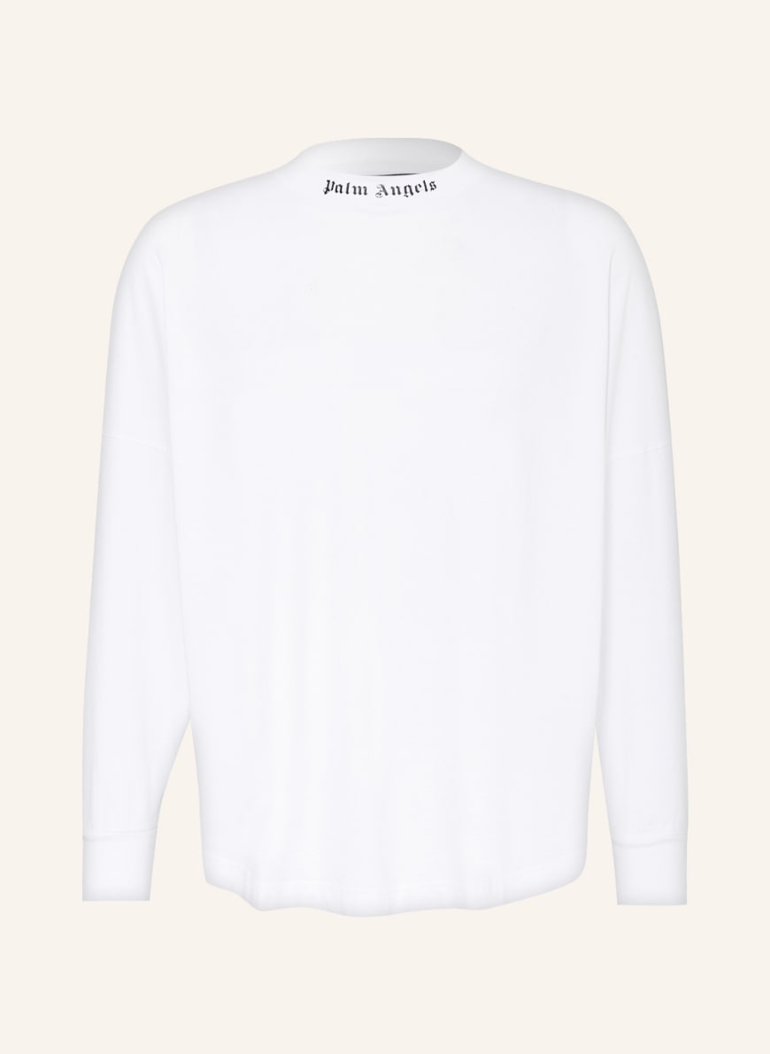 Palm Angels Long sleeve shirt, Color: WHITE/ BLACK/ FUCHSIA (Image 1)