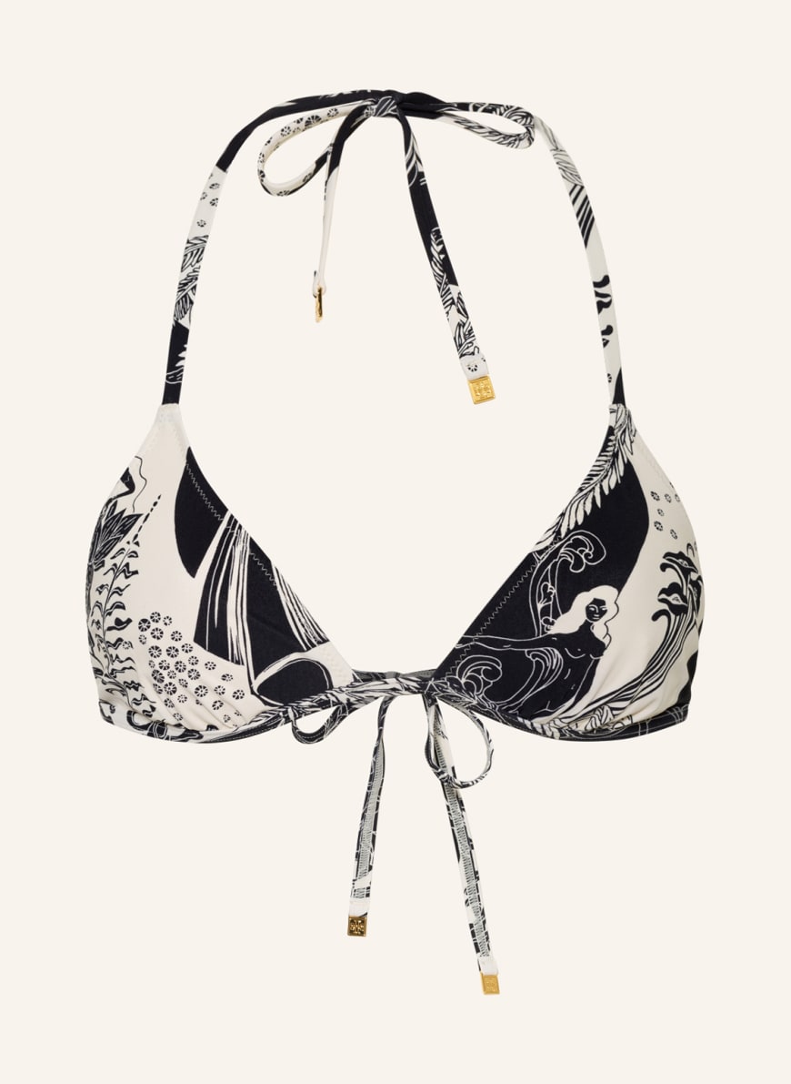 TORY BURCH Triangel-Bikini-Top, Farbe: SCHWARZ/ ECRU(Bild 1)