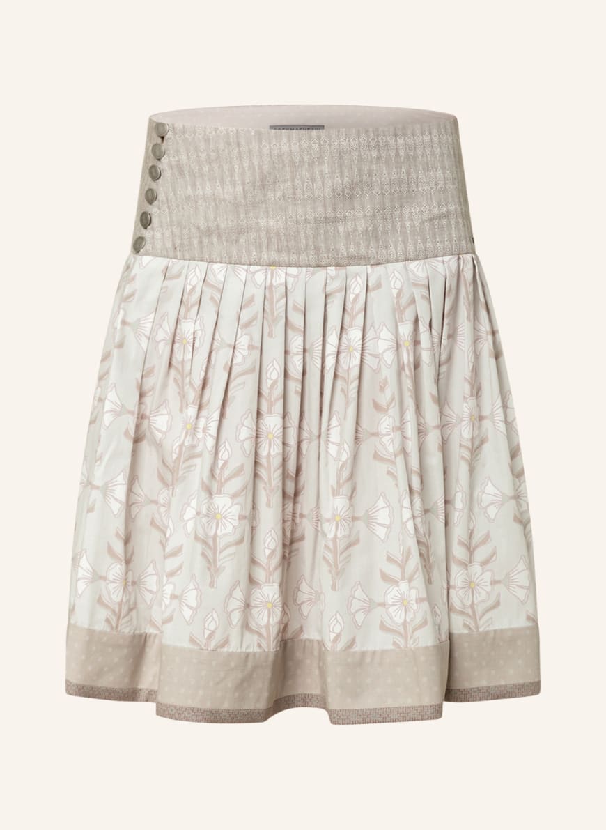ROCKMACHERIN Trachten skirt MAUABLEAME Young, Color: TAUPE/ LIGHT GRAY/ WHITE (Image 1)
