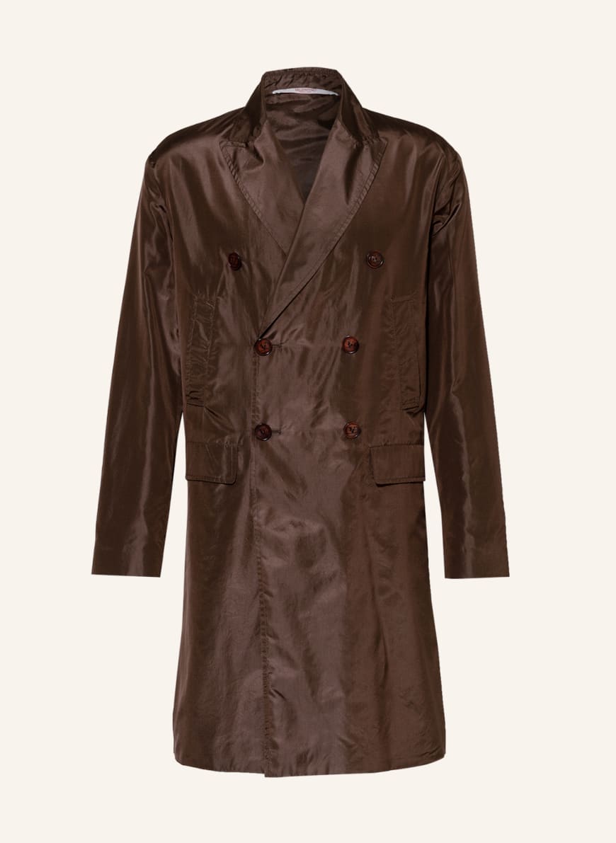 VALENTINO Silk coat, Color: BROWN(Image 1)