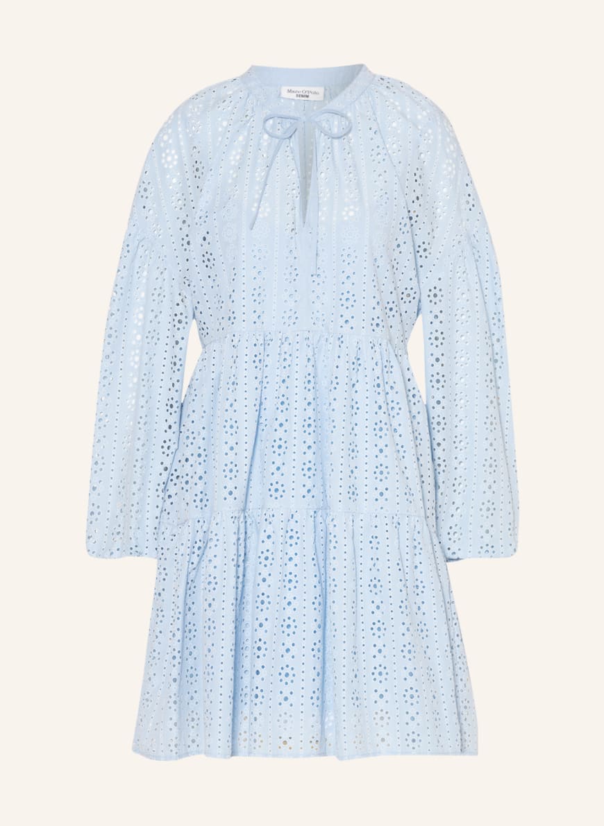 O'Polo DENIM Kleid aus Lochspitze in hellblau | Breuninger