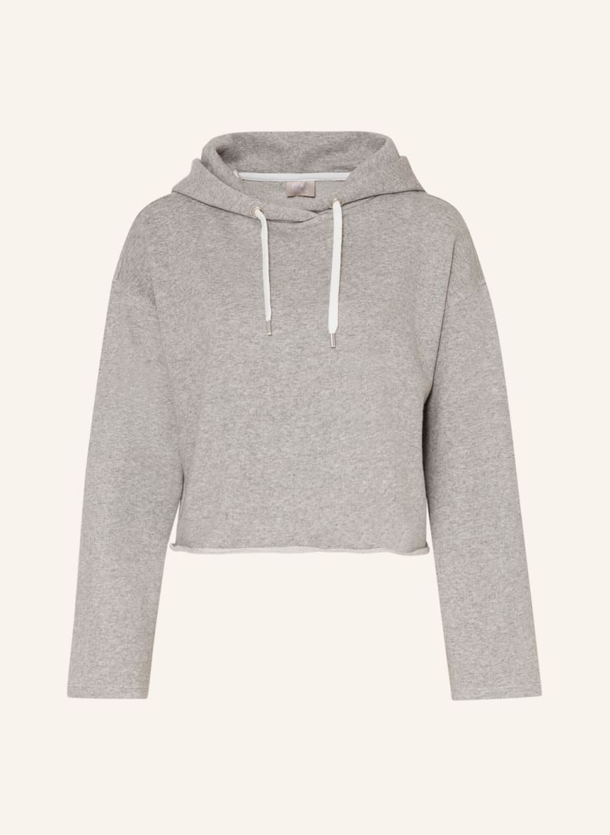 grey crop hoodie women's