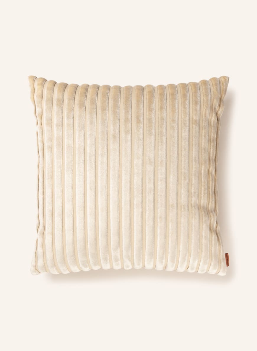MISSONI Home Velvet decorative cushion COOMBA with down filling, Color: CREAM/ ECRU(Image 1)