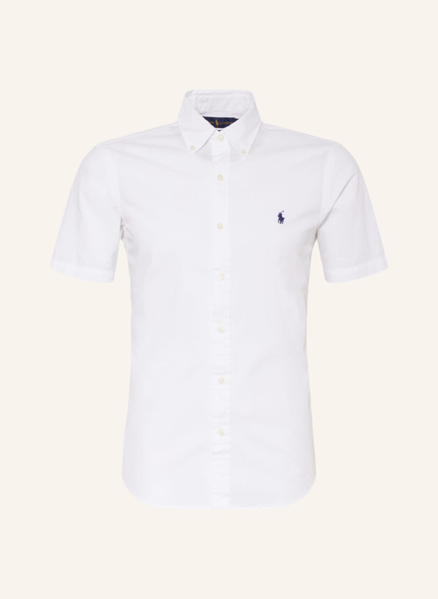 POLO RALPH LAUREN Short-sleeved shirt untucked fit, Color: WHITE (Image 1)