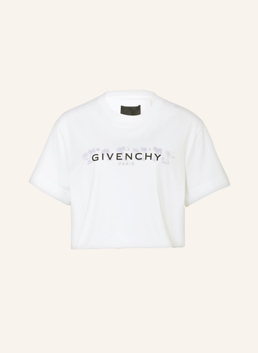 GIVENCHY Cropped shirt, Color: WHITE/ LIGHT PURPLE (Image 1)