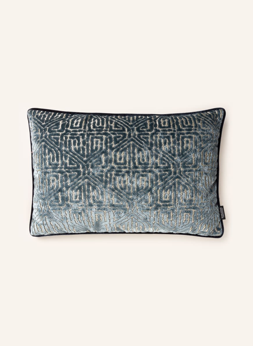 ROHLEDER Velvet decorative cushion with feather filling , Color: GRAY/ BLUE/ ECRU(Image 1)