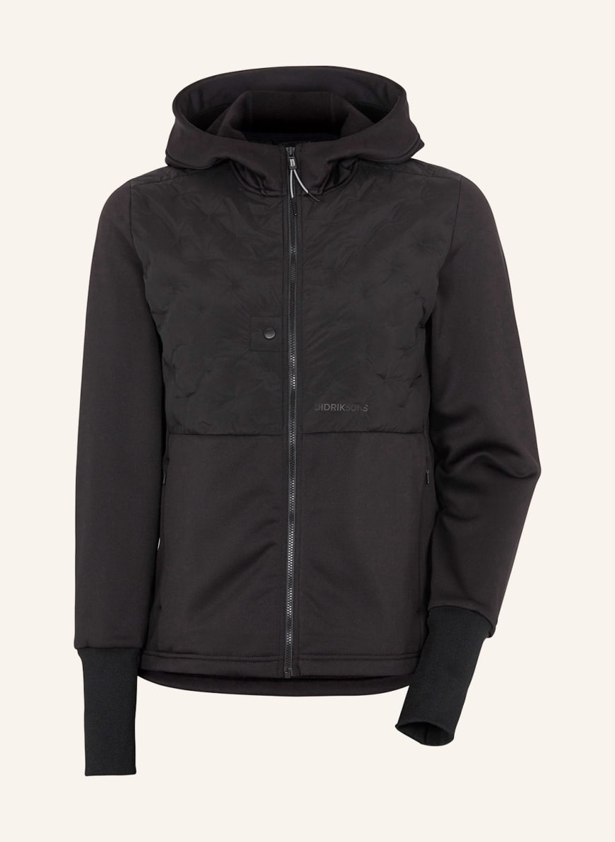 DIDRIKSONS Mid-layer jacket VALDA, Color: BLACK (Image 1)