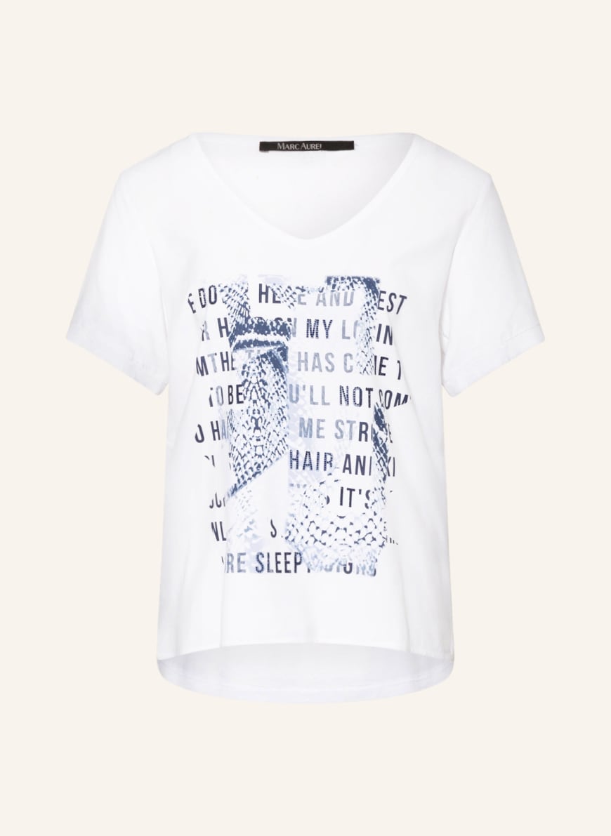 MARC AUREL T-Shirt mit Schmucksteinen, Farbe: WEISS(Bild 1)