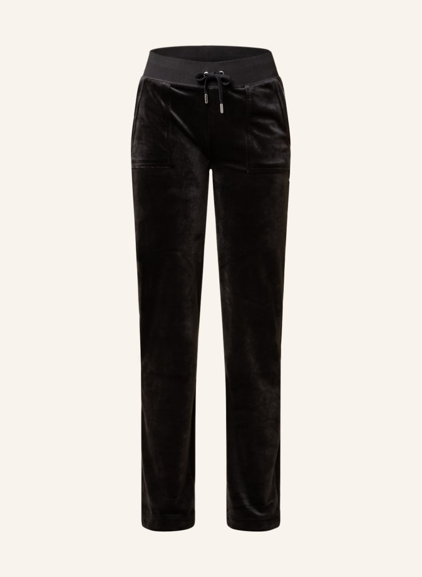 Juicy Couture Velour trousers DEL RAY, Color: BLACK(Image 1)