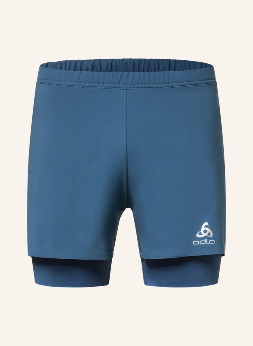 odlo 2-in-1 running shorts ZEROWEIGHT, Color: BLUE (Image 1)