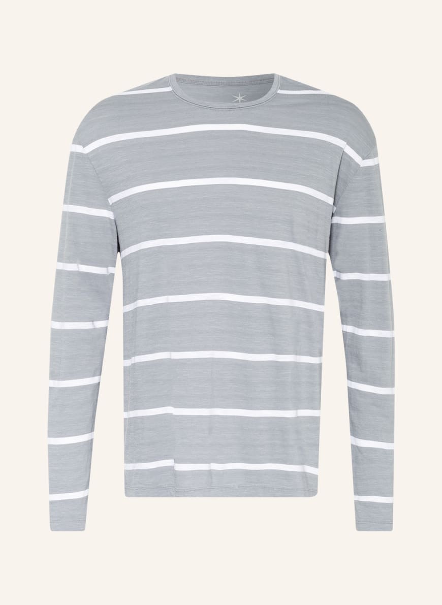 Juvia Long sleeve shirt, Color: WHITE/ LIGHT BLUE(Image 1)