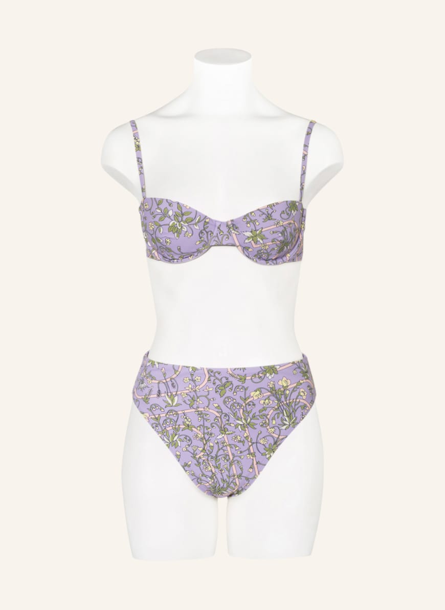 TORY BURCH Underwired bikini top GARDEN MEDALLION in purple/ green/ nude |  Breuninger