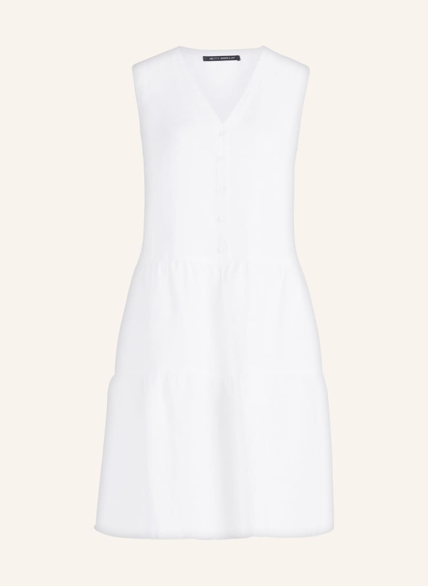 Betty Barclay Linen dress, Color: WHITE (Image 1)