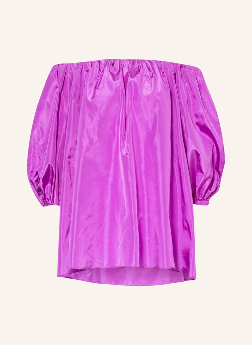 VALENTINO Off-shoulder blouse made of silk , Color: PURPLE(Image 1)