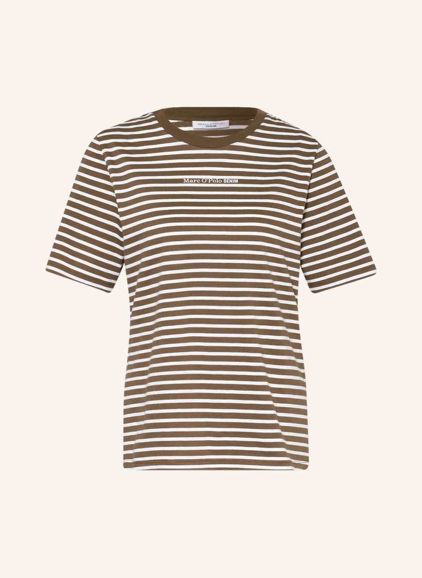 Marc O'Polo DENIM T-shirt , Color: KHAKI/ WHITE(Image 1)