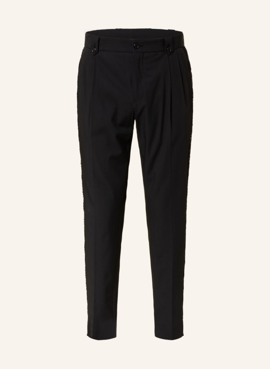 DOLCE & GABBANA Trousers extra slim fit with lace , Color: BLACK (Image 1)