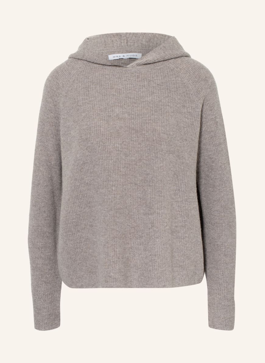 MRS HUGS Pullover with cashmere in taupe