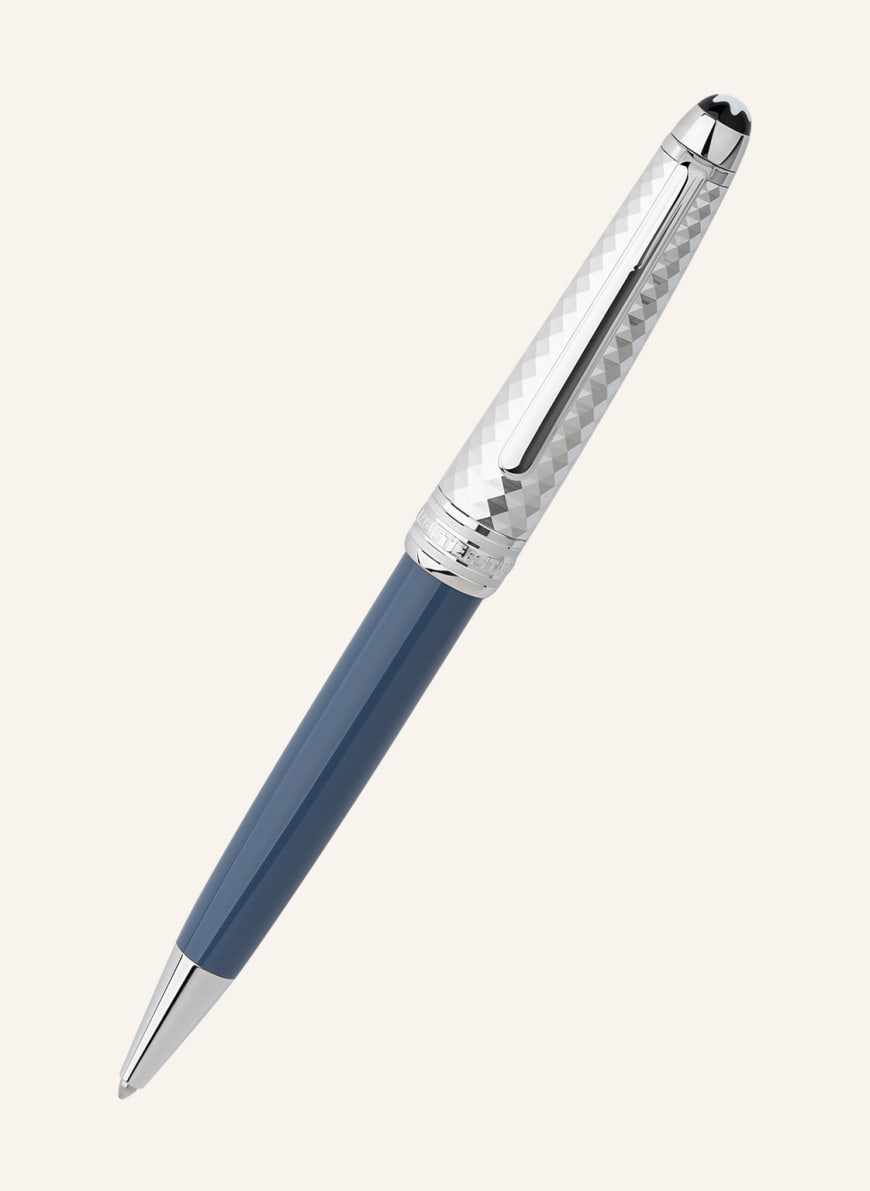 MONTBLANC Twist ballpoint pen MEISTERSTÜCK GLACIER DOUÉ, Color: BLUE GRAY/ SILVER (Image 1)