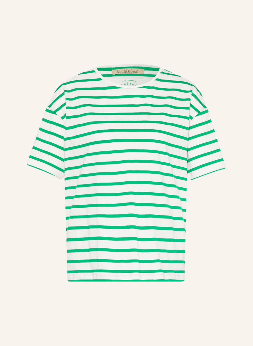 Smith & Soul T-shirt, Color: WHITE/ GREEN (Image 1)