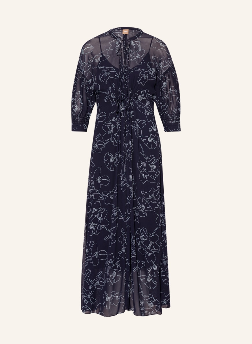 BOSS Kleid DANORETA mit 3/4-Arm , Farbe: DUNKELBLAU/ HELLBLAU (Bild 1)
