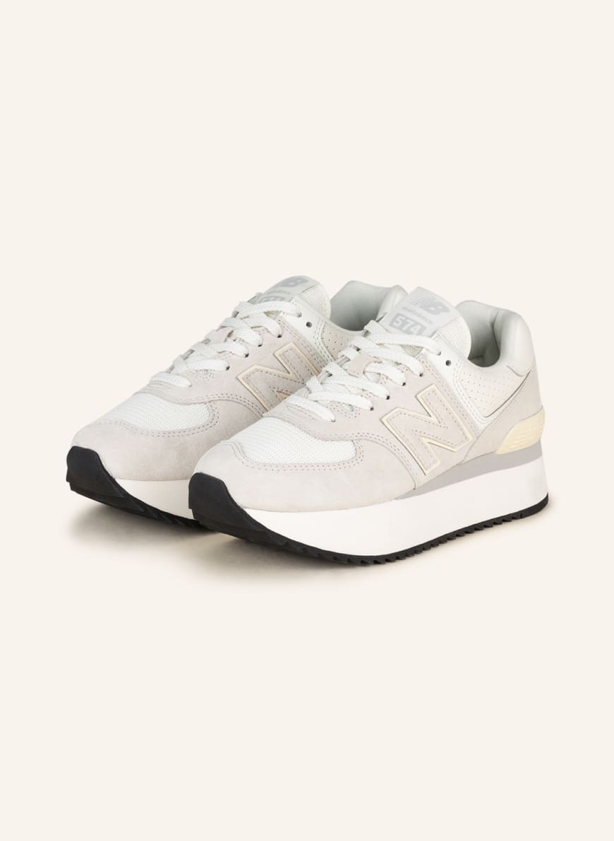 new balance Sneakers 574, Color: LIGHT GRAY/ WHITE (Image 1)
