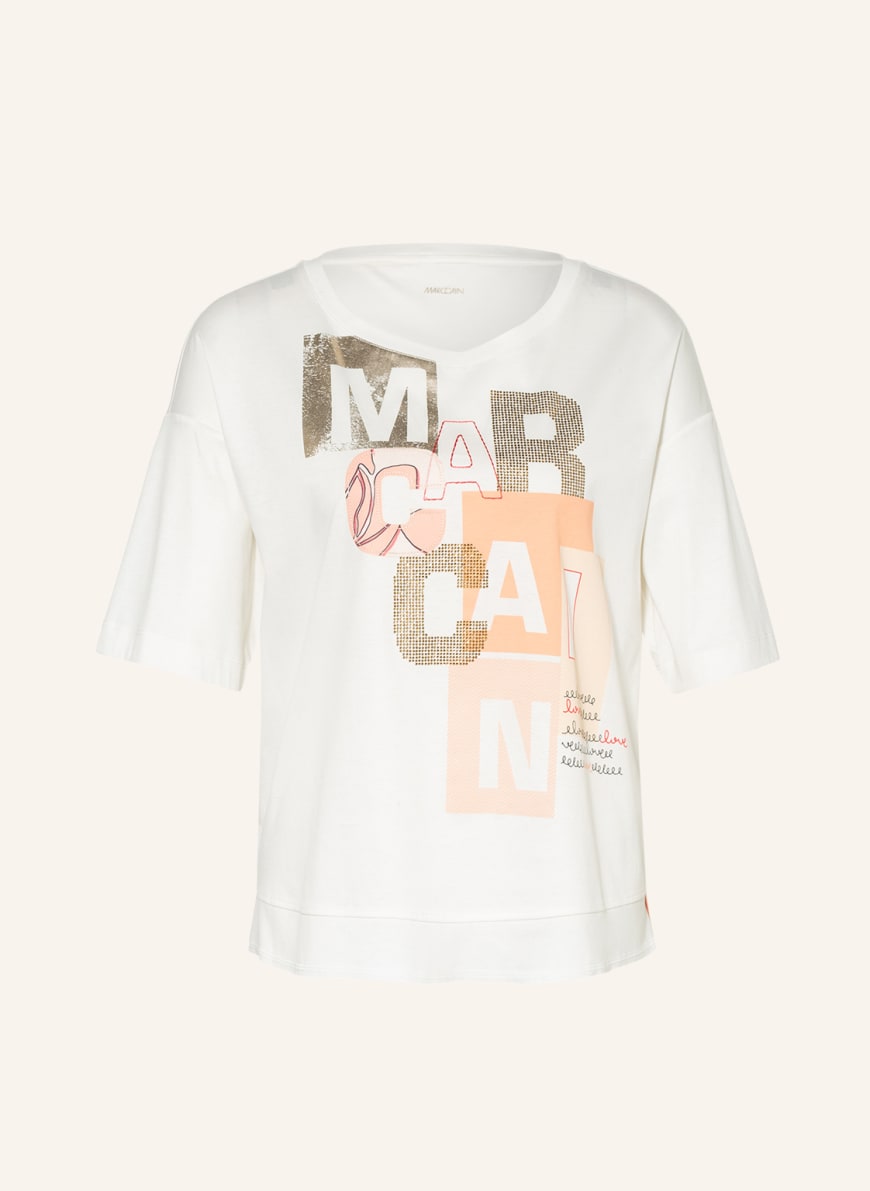 MARC CAIN T-Shirt mit Schmuckstein, Farbe: 462 deep peach (Bild 1)