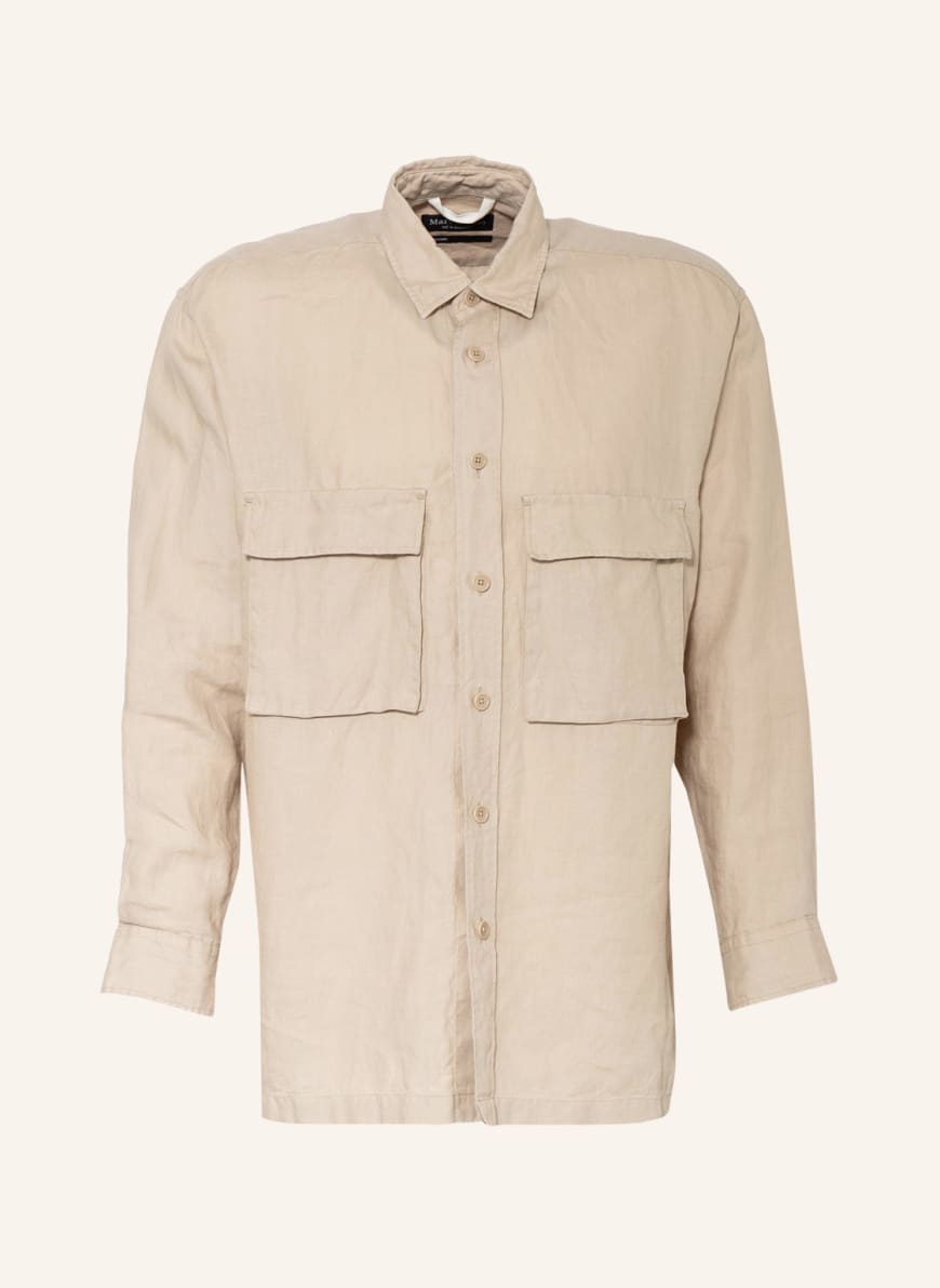Marc O'Polo Overshirt made of linen, Color: BEIGE (Image 1)