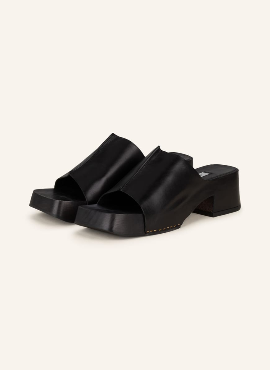 MIISTA Mules EILEEN, Color: BLACK (Image 1)