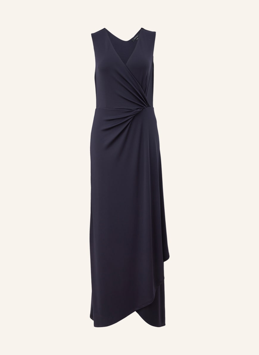 comma Dress in wrap look, Color: DARK BLUE (Image 1)