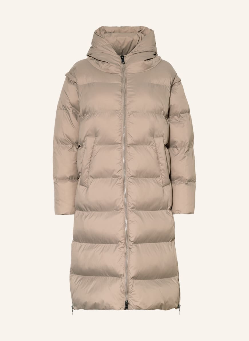 No.1 Como 2-in-1-quilted coat, Color: TAUPE (Image 1)