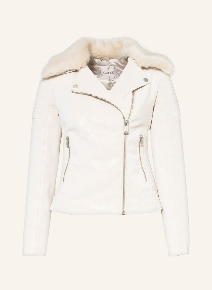 GUESS Jacket OLIVIA in leather look, Color: CREAM (Image 1)