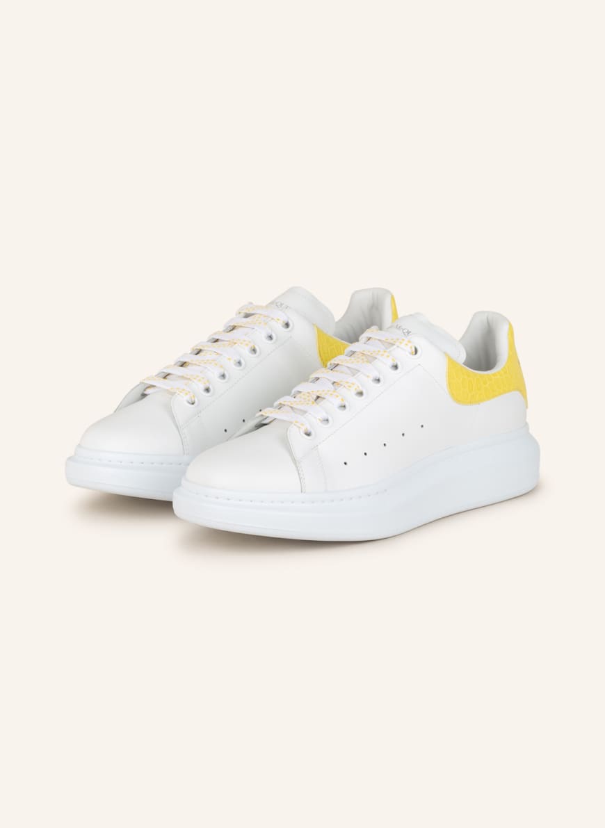 Alexander McQUEEN Sneakers, Color: WHITE/ YELLOW (Image 1)