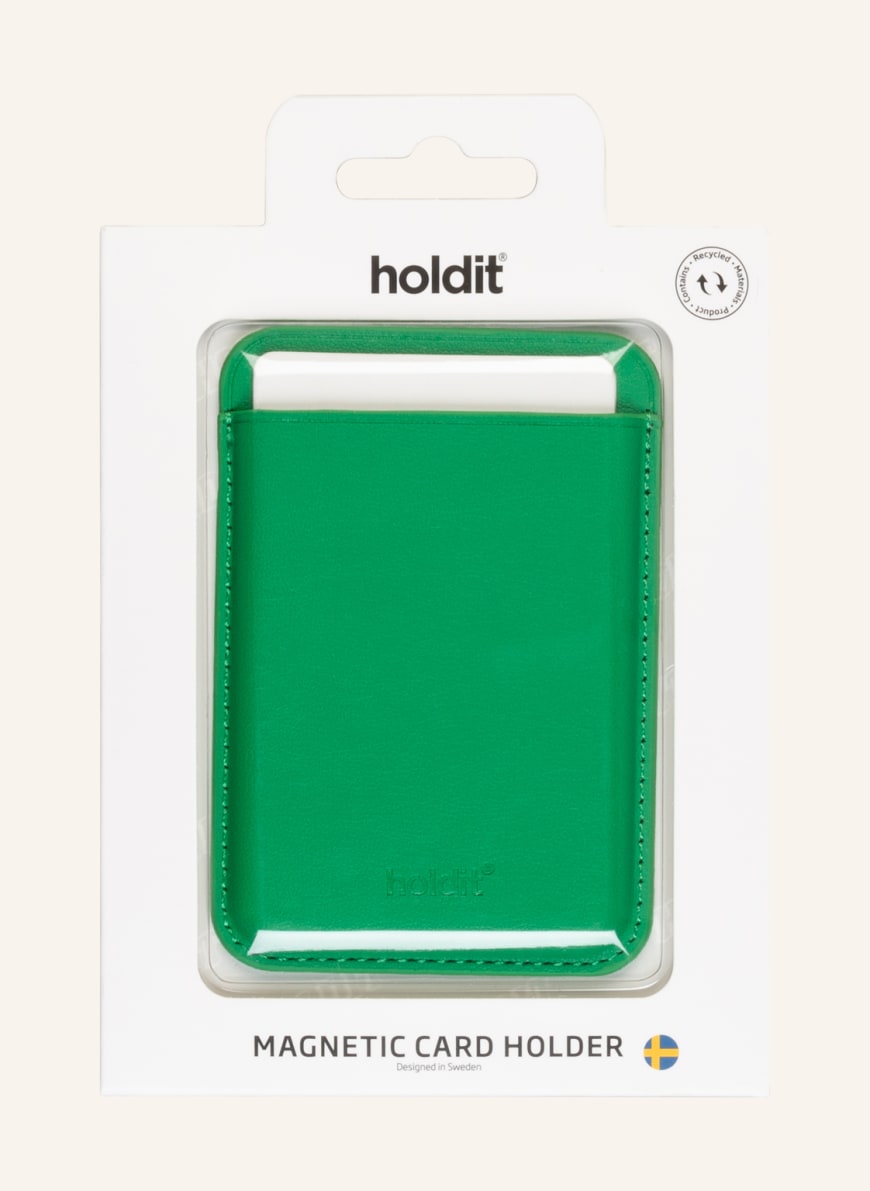holdit Smartphone-Kartenetui mit Magnet, Farbe: GRÜN(Bild 1)