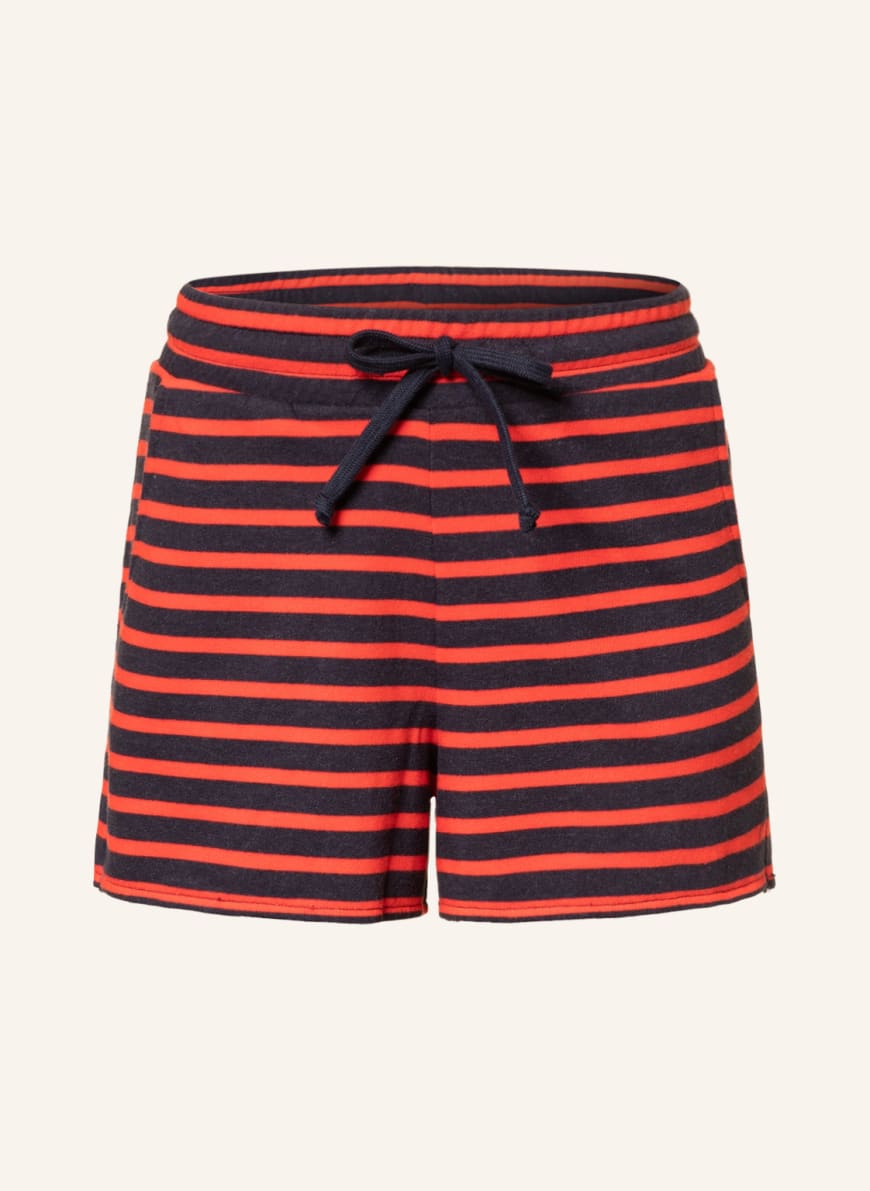 Juvia Sweat shorts in dark blue/ red 