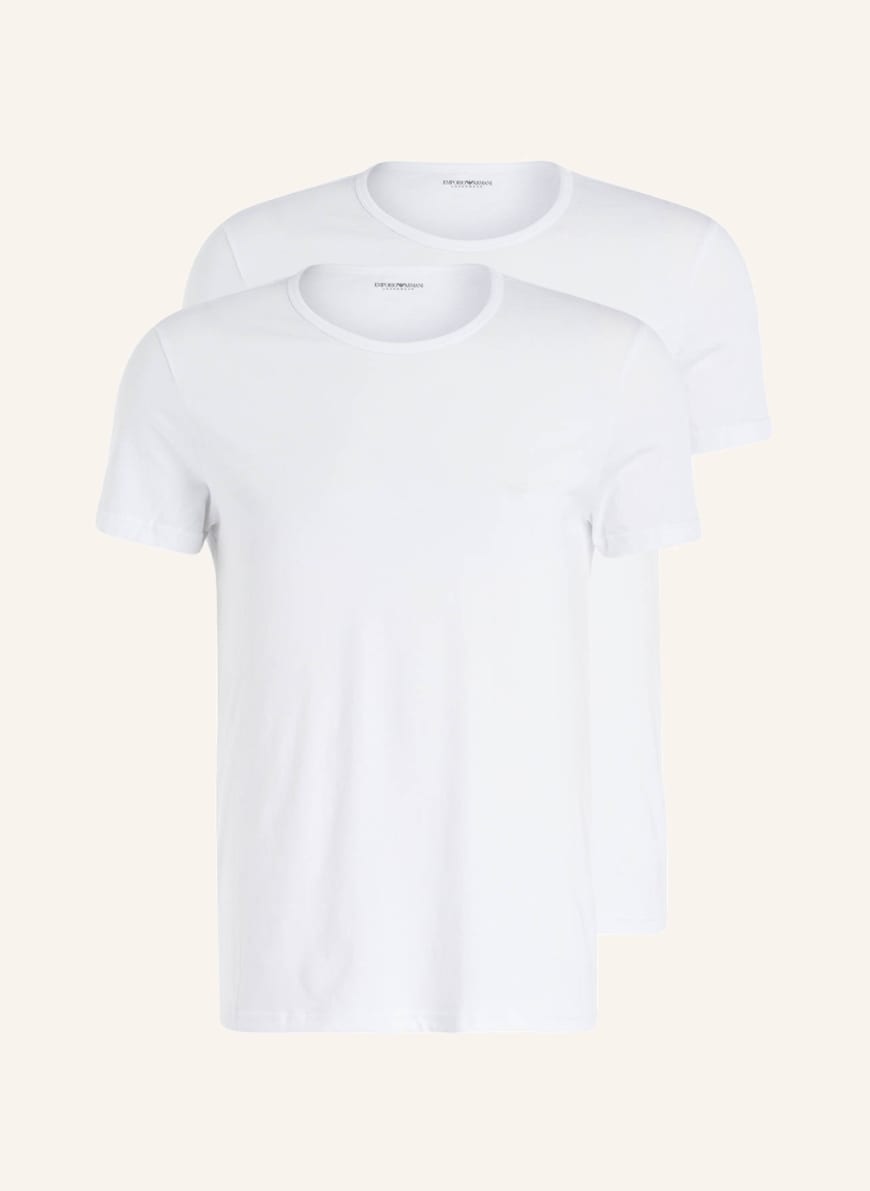 EMPORIO ARMANI 2er-Pack T-Shirts, Farbe: WEISS (Bild 1)