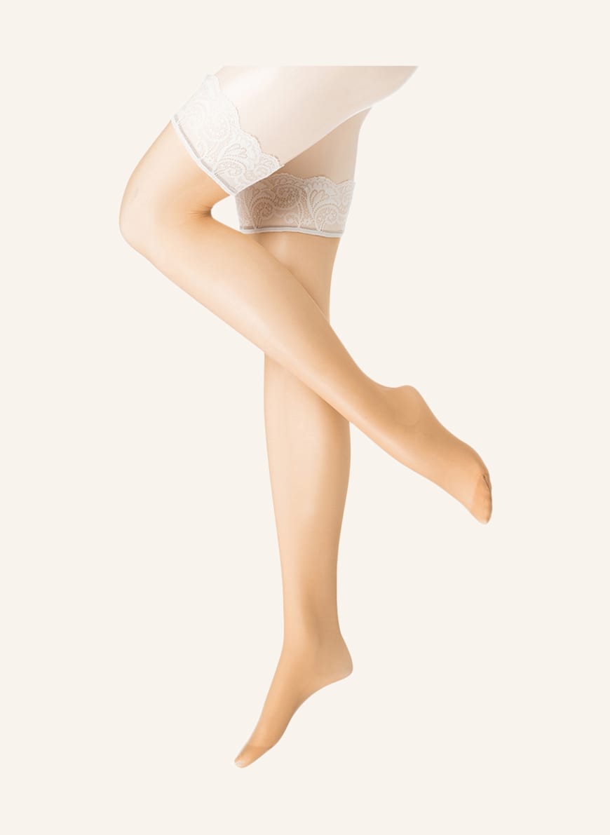 FALKE Stay-up stockings MATT DELUXE , Color: 0999 POW/CHAMP. (Image 1)