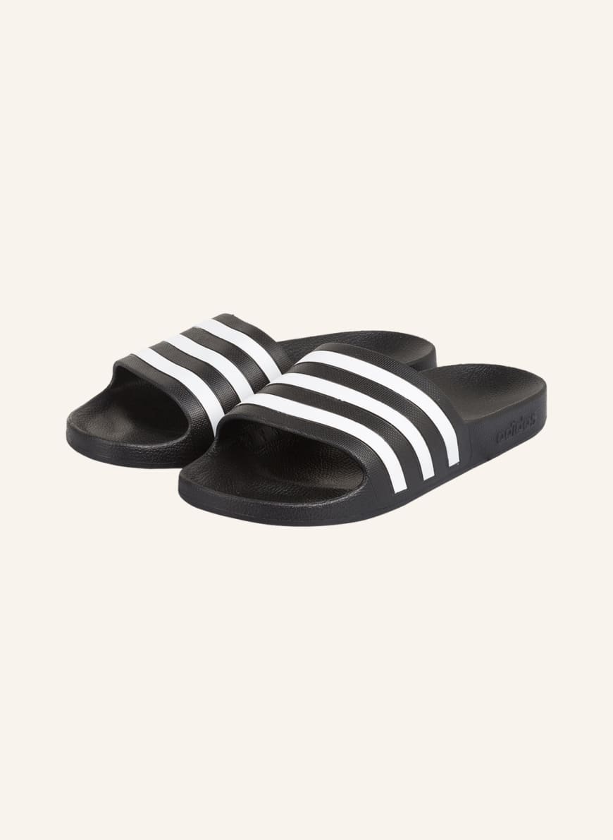 adidas Slides ADILETTE AQUA, Color: BLACK/ WHITE (Image 1)